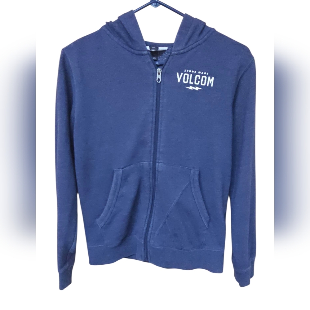Volcom Zip Up Blue Hoodie Jacket - Picture 5 of 12